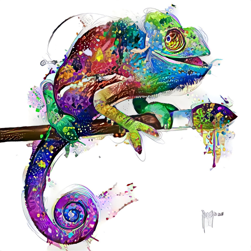 ''Wizard painter lizard'' _ source: artwork by Patrice Murciano _ (200814)
