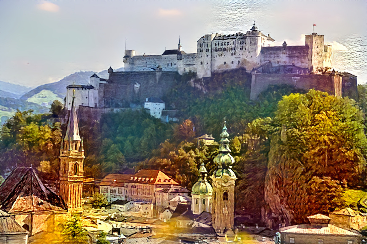 Salzburg, view to the Hohensalzburg Fortress (Austria)