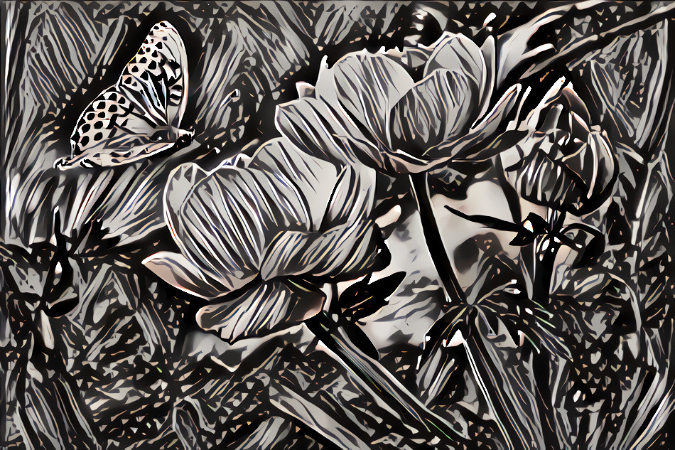 Flutter by woodcut
