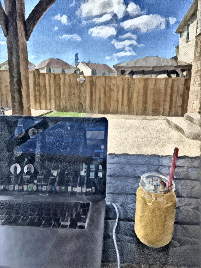 Laptop and Milkshake