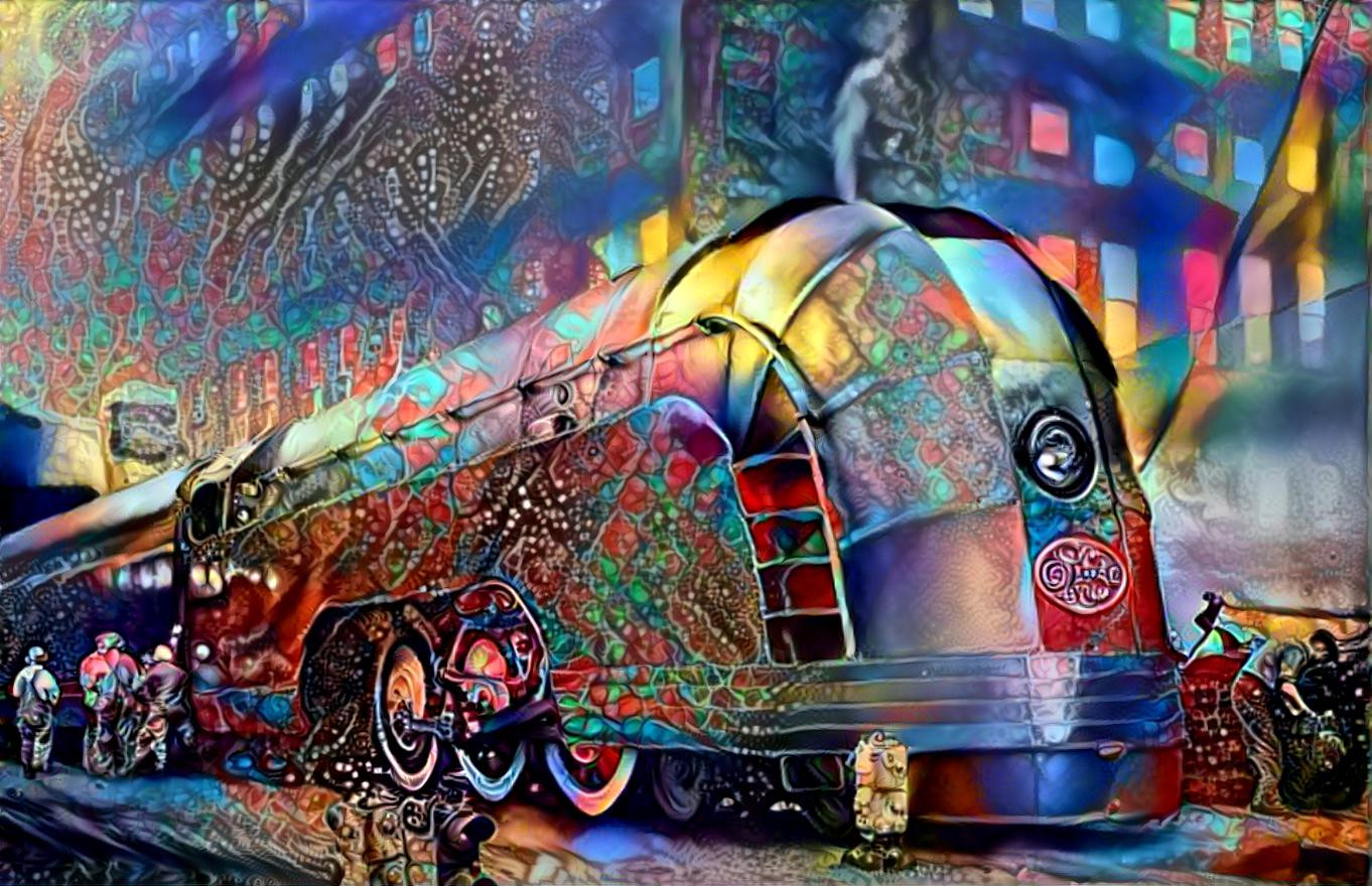 Colorful Streamliner Train