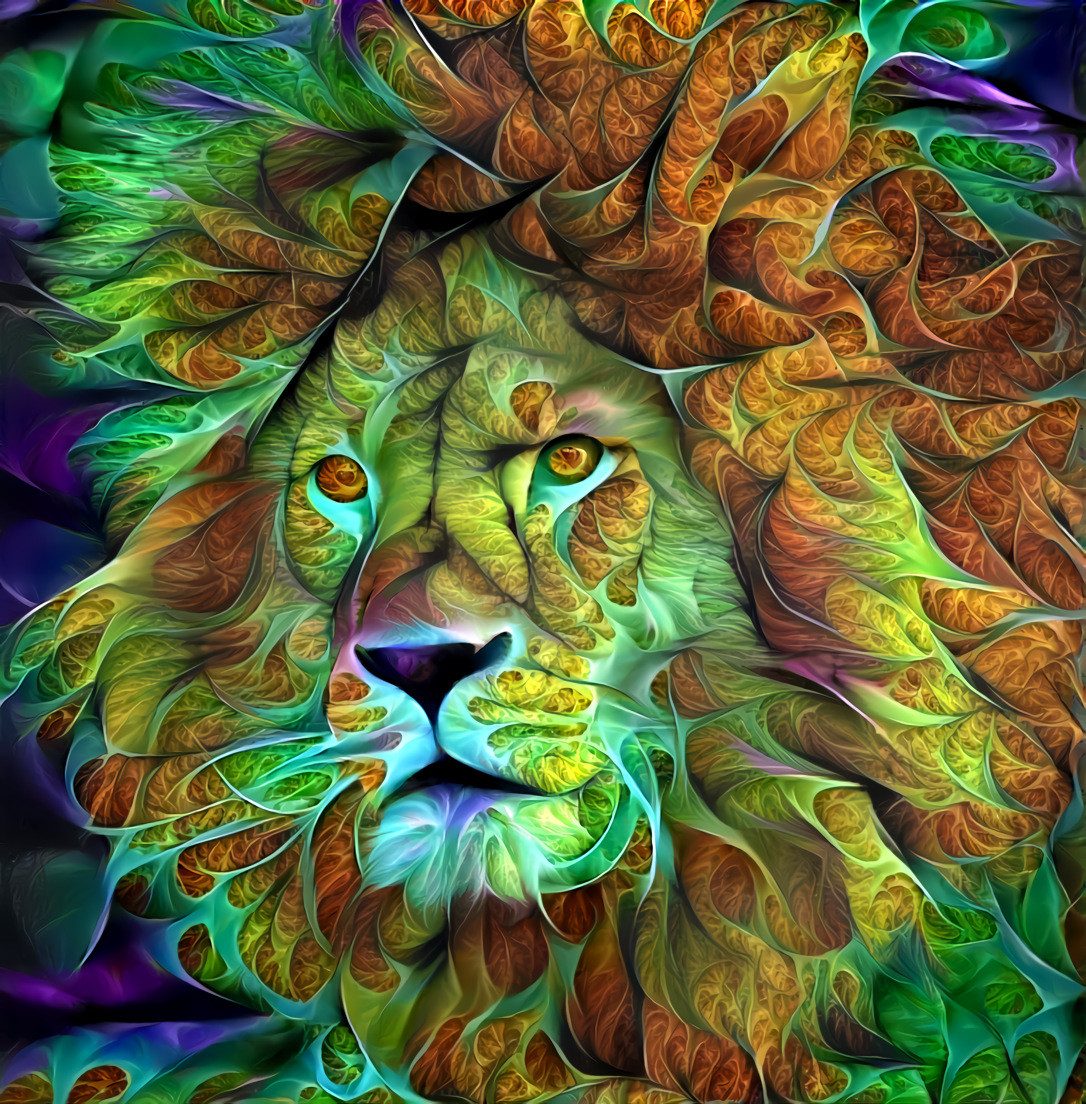 Rainbow lion