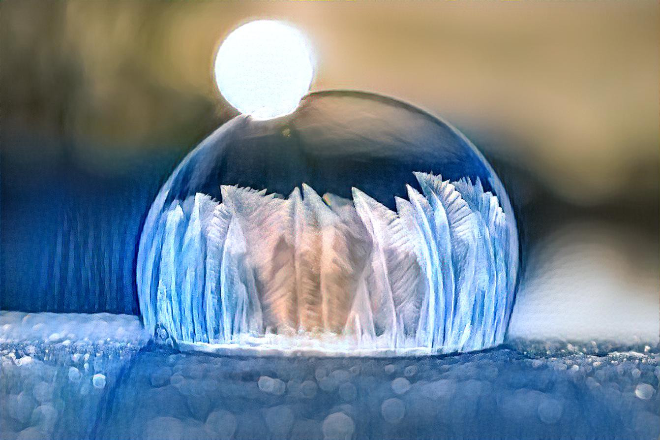 Winter in a Soap Bubble