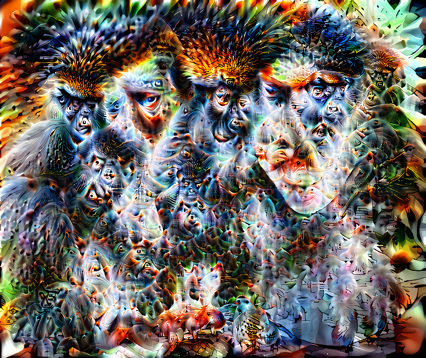 Fractal prime time primates