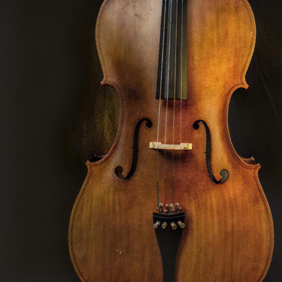 Cello.  Source photo by Dominik Scythe on Unsplash.