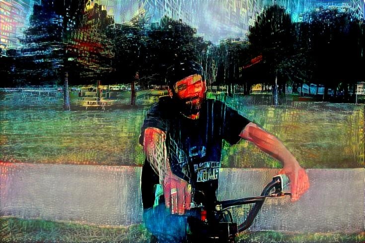 hippie on a bike