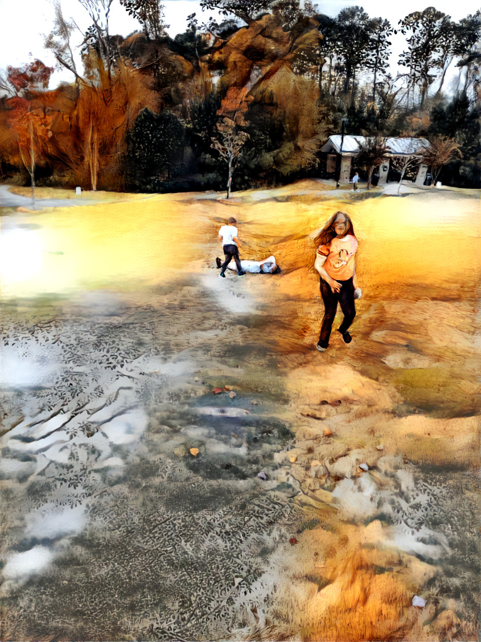 Children in a Park During a Pandemic