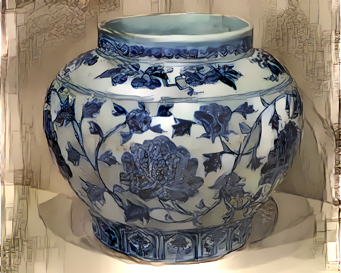 Blue and White Asian Pot #3 - Cincinnati Art Museum