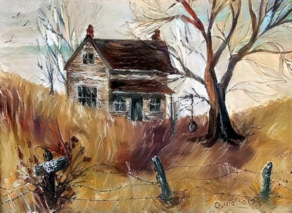 Abandoned Farmhouse ~ artist Quwatha Valentine