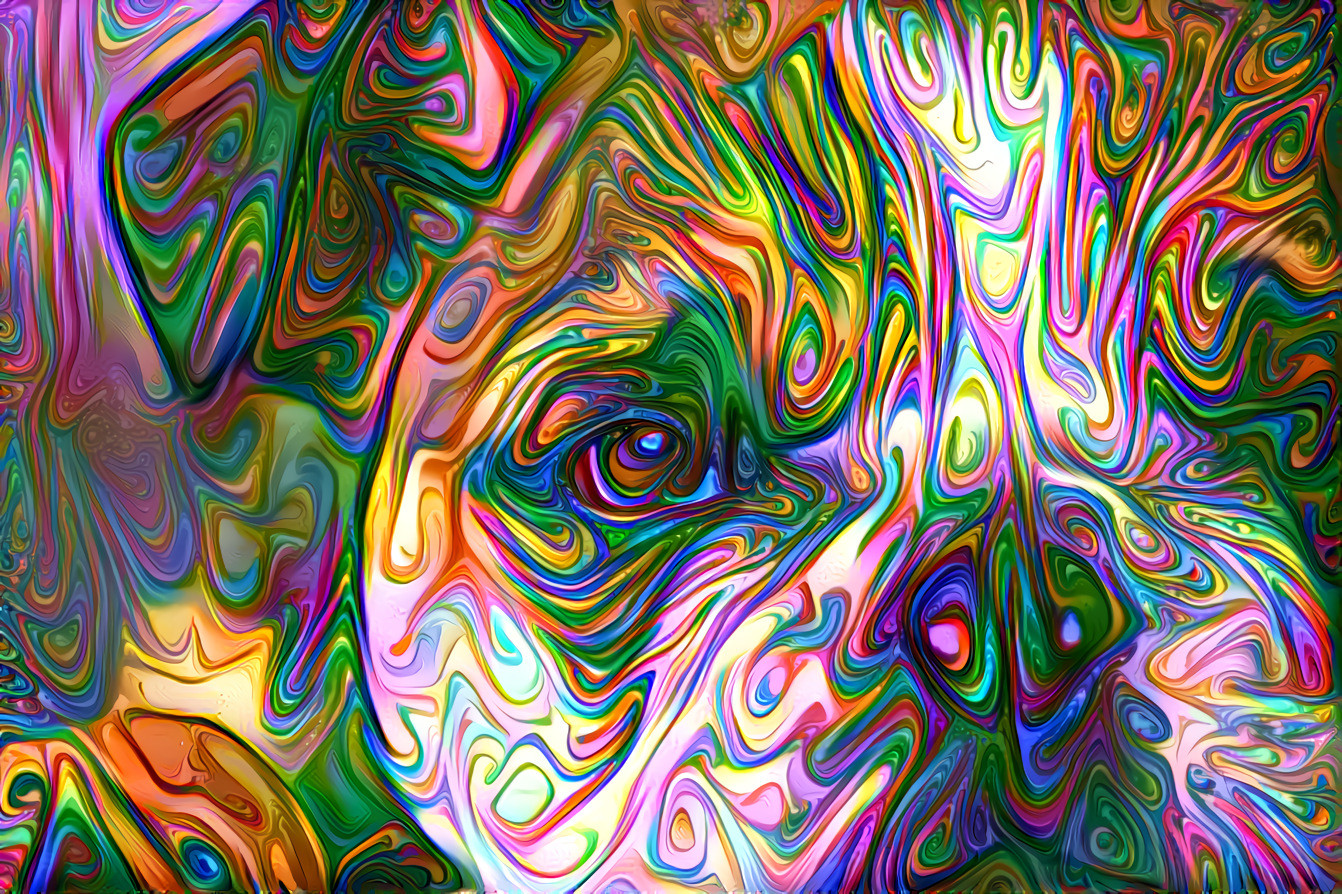 Psychedelic Dog Art - Style by Daniel W. Prust