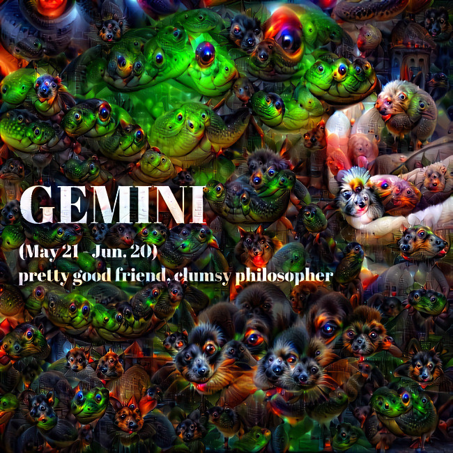 Gemini: pretty good friend, clumsy philosopher