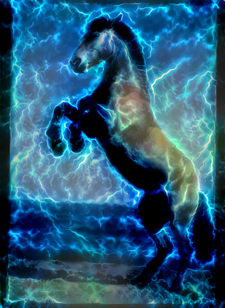 Lightning horse