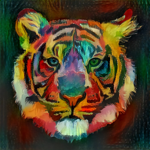 Abstract tiger