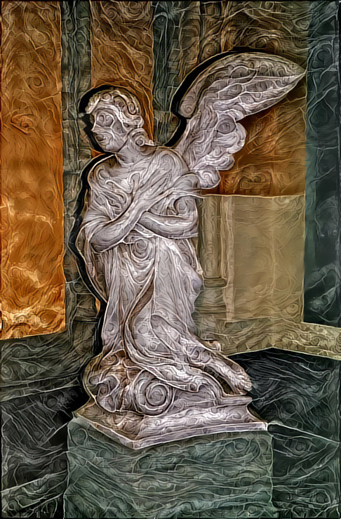 Church angel in Belgium