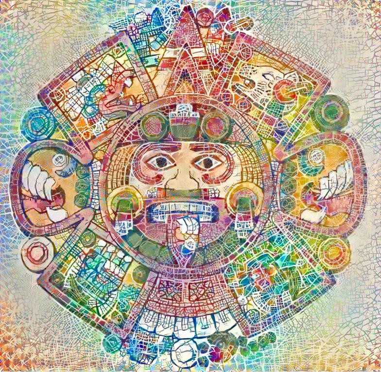 Trippy Aztec God