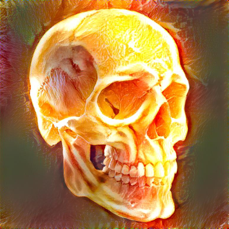 Orange Skull