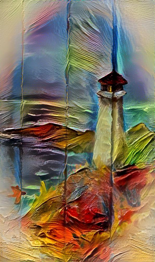 Lighthouse painting