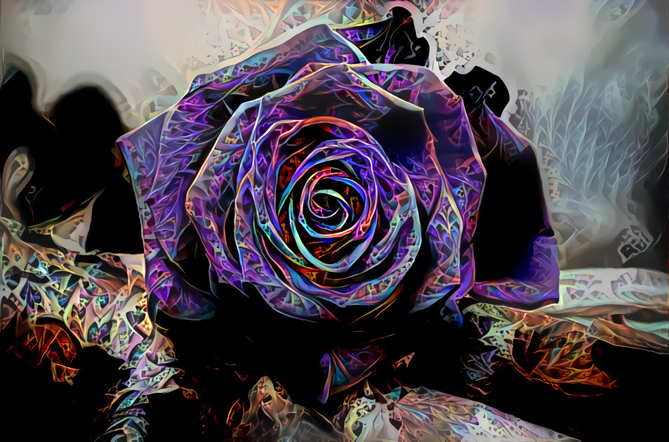 Fractal Blue Rose