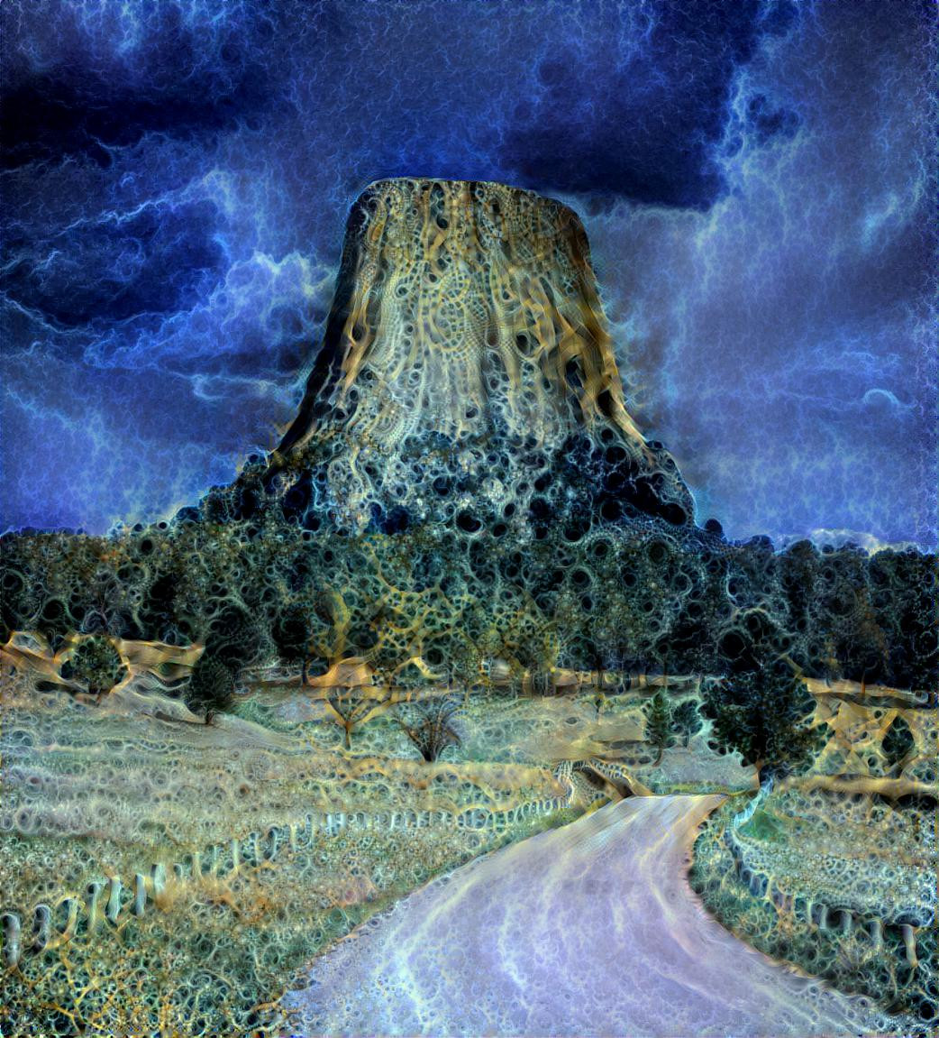 Storm at Devils Tower