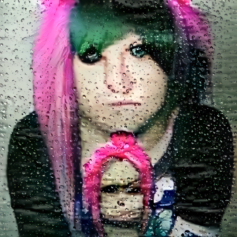 Emo chick and doll