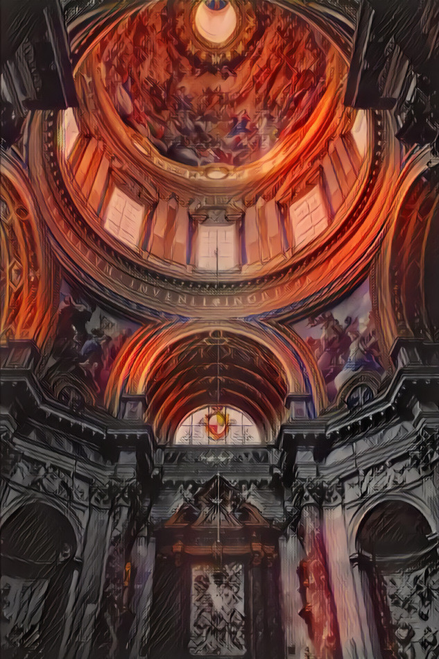 Deep Dream Cathedral Sunset